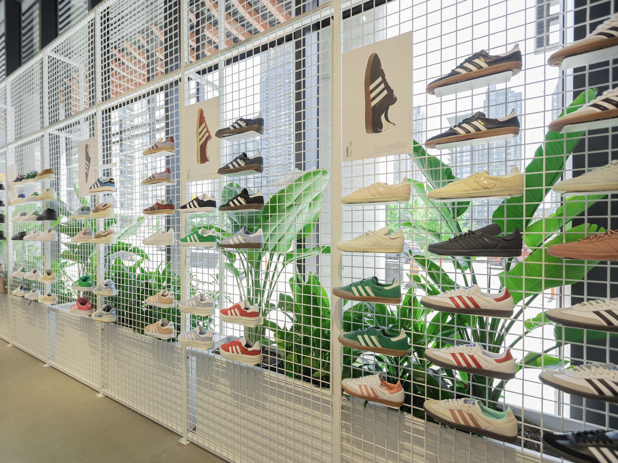 Custom planters in retail store display