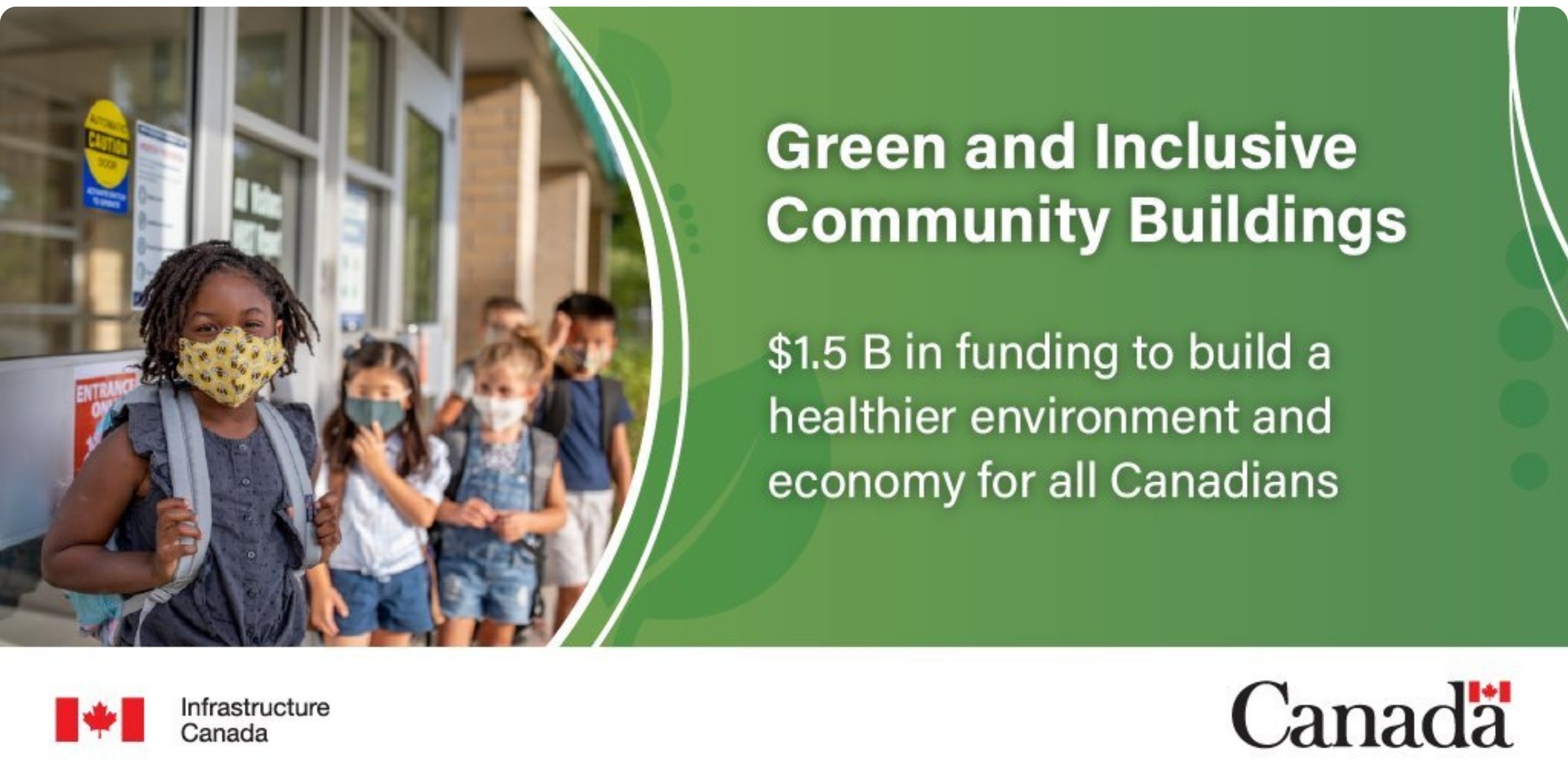 Green and Inclusive Community Buildings Program Infographic