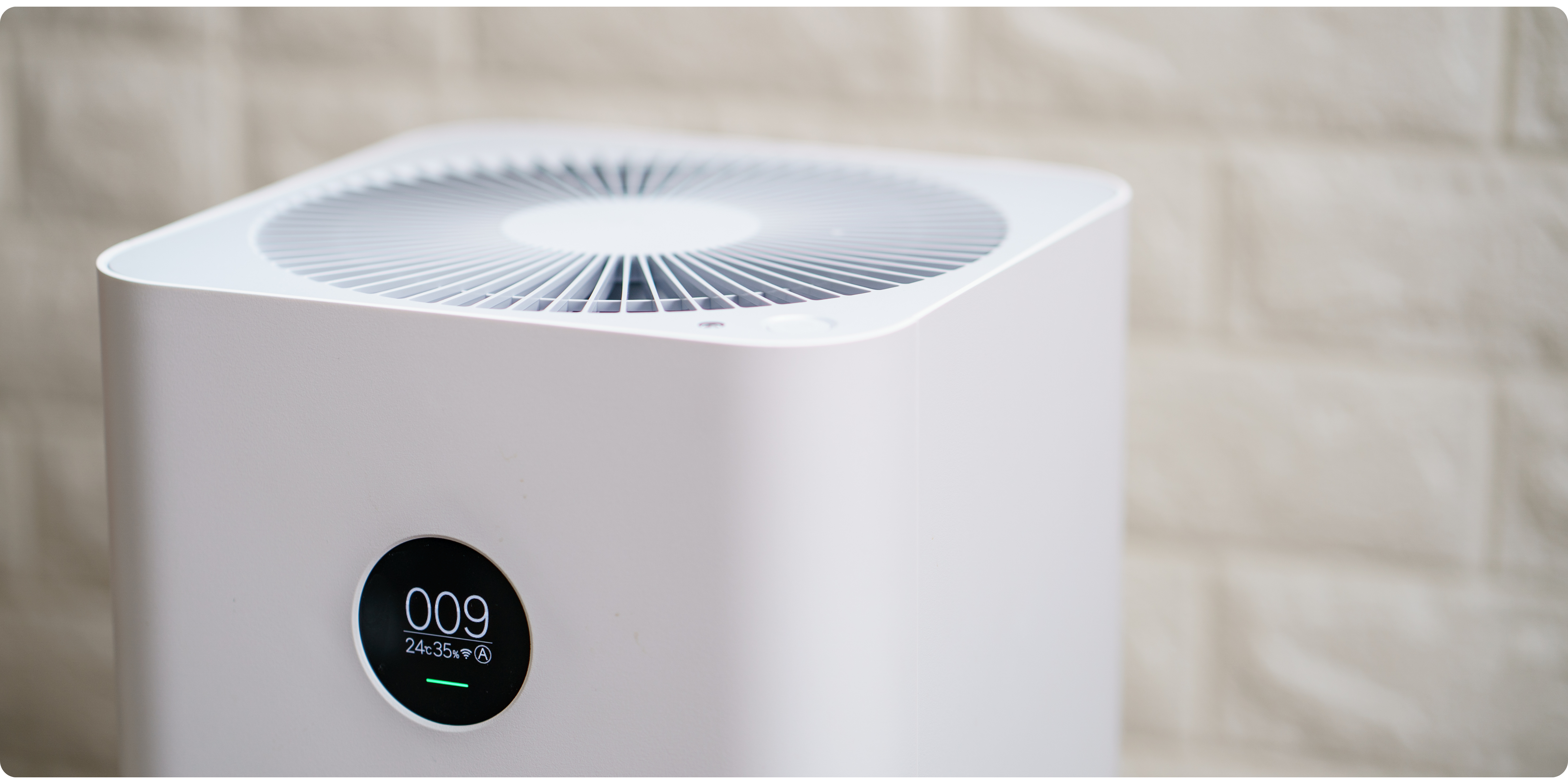 Sleek and modern portable air purifier